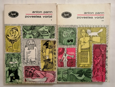 Povestea vorbii, Anton Pann, 2 vol. , colectia BPT (411 + 412), 1967 foto