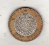 bnk mnd Mexic 10 pesos 1998 bimetal