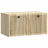 vidaXL Oglindă TV montată pe perete Stejar Sonoma 59,5 x 31 x 30 cm 898027