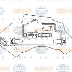 Rezistenta trepte aeroterma MERCEDES E-CLASS Combi (S210) (1996 - 2003) HELLA 5HL 351 321-131