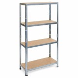 Raft Depozitare Metalic Strend Pro, 4 Polite, 175kg/polita, 90x45x180cm, Montaj Fara Suruburi