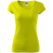 Tricou dama, 100% bumbac, Pure, galben lime