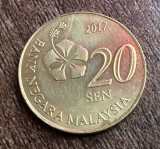 C50 - Moneda foarte veche - Malaezia - 20 sen - 2017