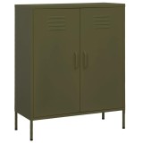 Cumpara ieftin Dulap de depozitare, verde masliniu, 80x35x101,5 cm, otel