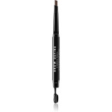 MUA Makeup Academy Brow Define creion pentru sprancene cu pensula culoare Dark Brown 0,25 g