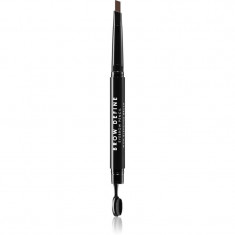 MUA Makeup Academy Brow Define creion pentru sprancene cu pensula culoare Dark Brown 0,25 g