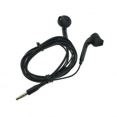 Casti cu microfon, pentru Samsung Galaxy S6, EG920BB, control pe fir, cablu 115 cm, conector jack 3.5mm, negre