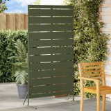 vidaXL Ecran de intimitate verde oliv 100x50x180 cm din oțel