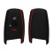 Husa Cheie Auto Kwmobile pentru BMW 3 Butoane, Negru/Rosu, Silicon, KWM0000085G004C