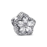 Cumpara ieftin Charm/talisman argint 925, JW1160, model floare, placat cu rodiu