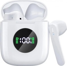 Casti wireless Bluetooth 5.3 , Apeluri Telefonice Cristaline, Sunet Stereo