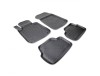 Covorase Cauciuc Tip Tavita BMW Seria 1 E87 E81 (2004-2011) + Protectie Tunel Spate - Negre, Fara Miros