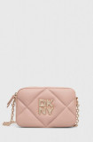 Dkny poseta de piele culoarea roz