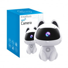 Baby Monitor Camera Audio-Video, Exaltus®, Wireless pentru supraveghere bebelusi, Vedere Nocturna Infrarosu, Detectare Miscare, Sunet Bidirectional, A