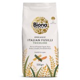 Paste Fainoase Biona Fusilli Tricolore Bio Grau Dur, 500g, Vegan, Italia