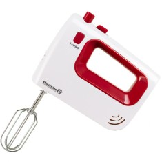 Mixer de mana Hausberg HB-4120RS, 300W ,5 viteze, Functie Turbo, Teluri si carlige metalice, Rosu/Alb foto