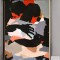 Afectiune Tablou semnat datat tablou living abstract, tablou decorativ 70x130cm