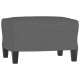 Taburet, gri inchis, 60x50x41 cm, material textil