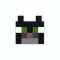 Figurina din lemn Cap Pisica Tuxedo Minecraft