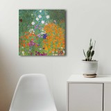 Cumpara ieftin Tablou Canvas 4545KLIMT002, Multicolor, 45x45 cm