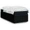 Gossi pat box spring cu saltea, negru, 80x200 cm, textil