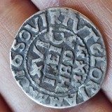 Danemarca 1/16 TALER 1650 argint , detalii