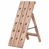 Cumpara ieftin Suport de vin pentru 15 sticle 26x50x70 cm lemn masiv de mahon