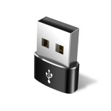 Adaptor Techsuit Type-C La USB OTG, Transfer De Date, Incarcare Rapida 3A - Negru