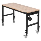 Masa de lucru mobila PROLINE 122x51 cm, 500 kg, inaltime reglabila