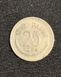 Moneda 25 paise 1964 India