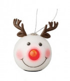 Cumpara ieftin Glob decorativ - LED Bauble Foam Reindeer - LED Ren | Kaemingk