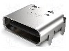 Conector USB C, versiune USB 2.0, orizontala, GCT - USB4105-GF-A-060