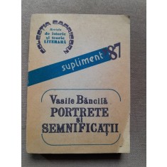 Portrete si semnificatii - Vasile Bancila