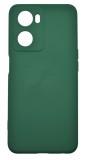Husa de protectie din silicon pentru OPPO A57S, SoftTouch, interior microfibra, Verde Inchis
