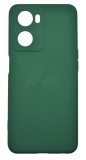 Husa de protectie din silicon pentru OPPO A57S, SoftTouch, interior microfibra, Verde Inchis, Oem