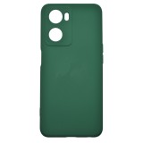 Husa de protectie din silicon pentru OPPO A57S, SoftTouch, interior microfibra, Verde Inchis