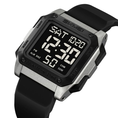 Ceas Digital Barbati SKMEI 2454 Titan , Functii Multiple, Design Army, Cronometru, Alarma, Rezistent la Apa 5ATM foto