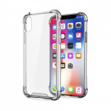 Husa telefon iPhone X, Envisage, compatibil cu iPhone X, model Luxury A++, Bumper din silicon si trasparenta cu dubla protectie