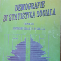 DEMOGRAFIE SI STATISTICA SOCIALA - V. SORA, I. HRISTACHE