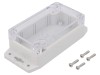 Carcasa Universala GAINTA G203CMF-IP67, IP67, Policarbonat, Gri, Transparent, Dimensiuni 65x115x40mm, Temp. -40...120&deg;C