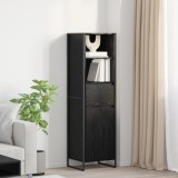 VidaXL Dulap pentru cărți cu sertar Stejar Negru 43 x 36 x 150.5 cm 886624