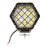 Lampa proiector hexagonal 125mm cu lumina alba si grilaj, 16 LED-uri 12/24V Breckner Germany