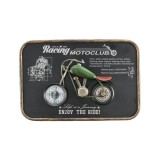 Cumpara ieftin Ceas perete decor Motocicleta metal multicolor III 45 x 30 x 7 cm