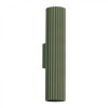 Lampă De Perete Karbon Verde Măsliniu Din Aluminiu, 2 Becuri Tub Minimalist De Interior.