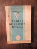 Pagini de critică literară - Vladimir Streinu