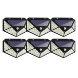 Set 6 Lampi Solare 100 LED, Senzor de Lumina si de Miscare, Buton de ON/OFF si de Setare a Intensitatii Luminii, Incarcare Solara, Indicator Protectie