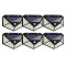 Set 6 Lampi Solare 100 LED, Senzor de Lumina si de Miscare, Buton de ON/OFF si de Setare a Intensitatii Luminii, Incarcare Solara, Indicator Protectie