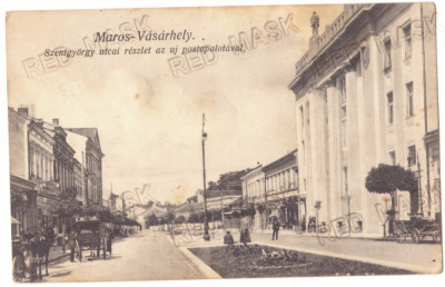 4560 - TARGU MURES, Market, Romania - old postcard - used - 1913 foto