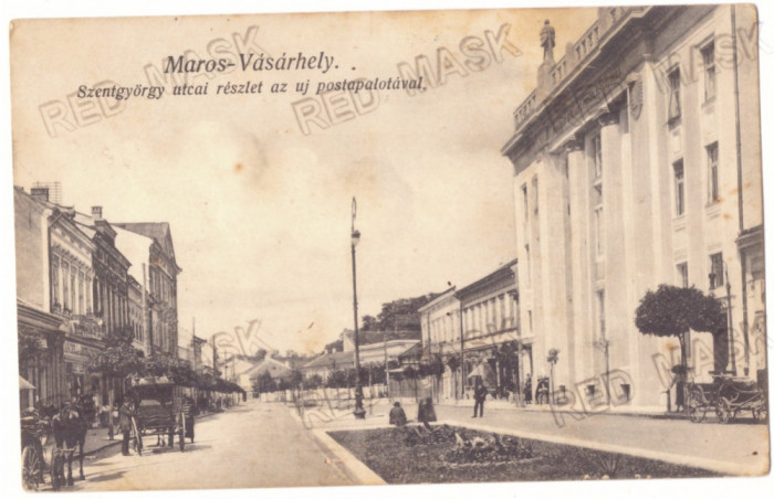 4560 - TARGU MURES, Market, Romania - old postcard - used - 1913
