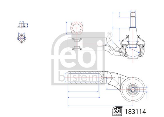 FEBI BILSTEIN 183114 Cap de bara